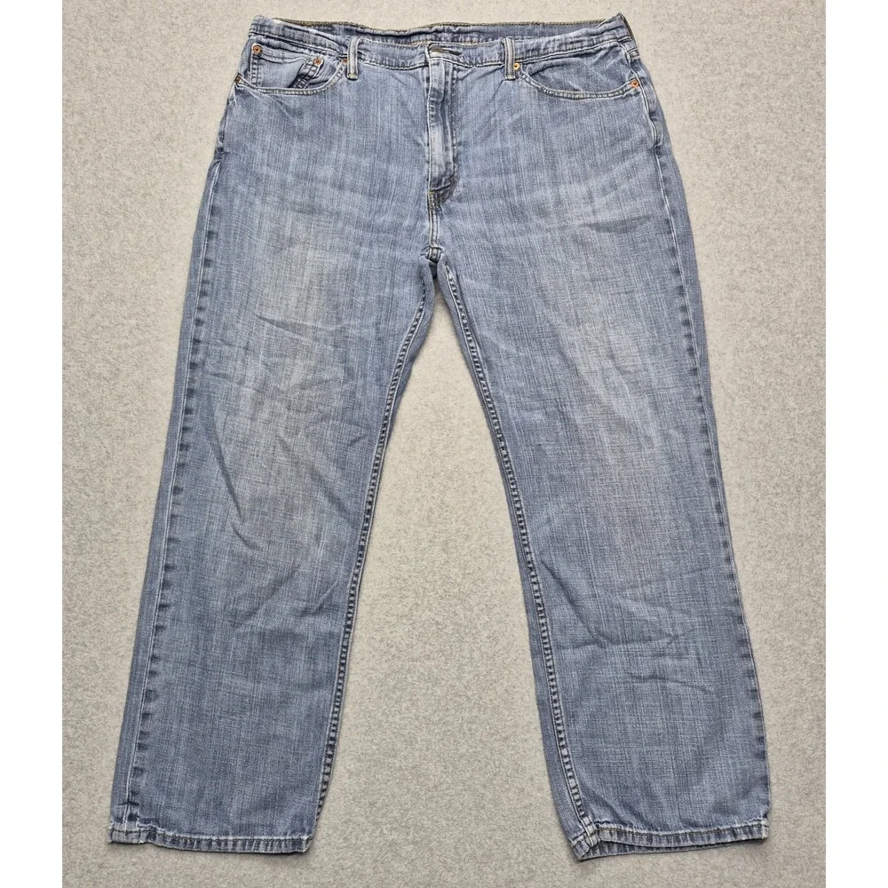 Levi's 514 Jeans Men's 40 x 30 Blue Straight Leg Light Wash Denim